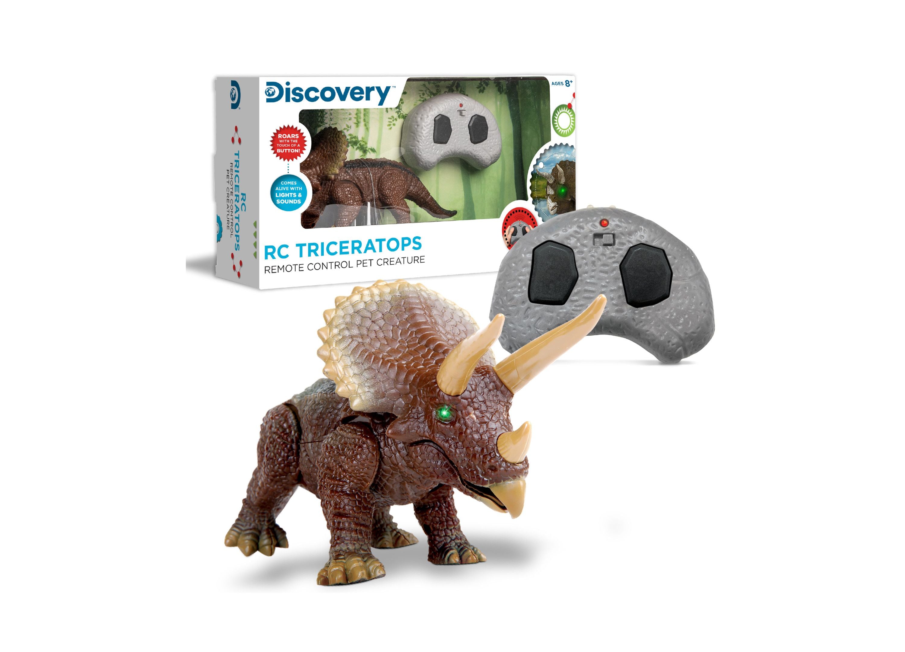 Discovery Kids Triceratops LED Infrared Remote Control Dinosaur Toy Toys R Us