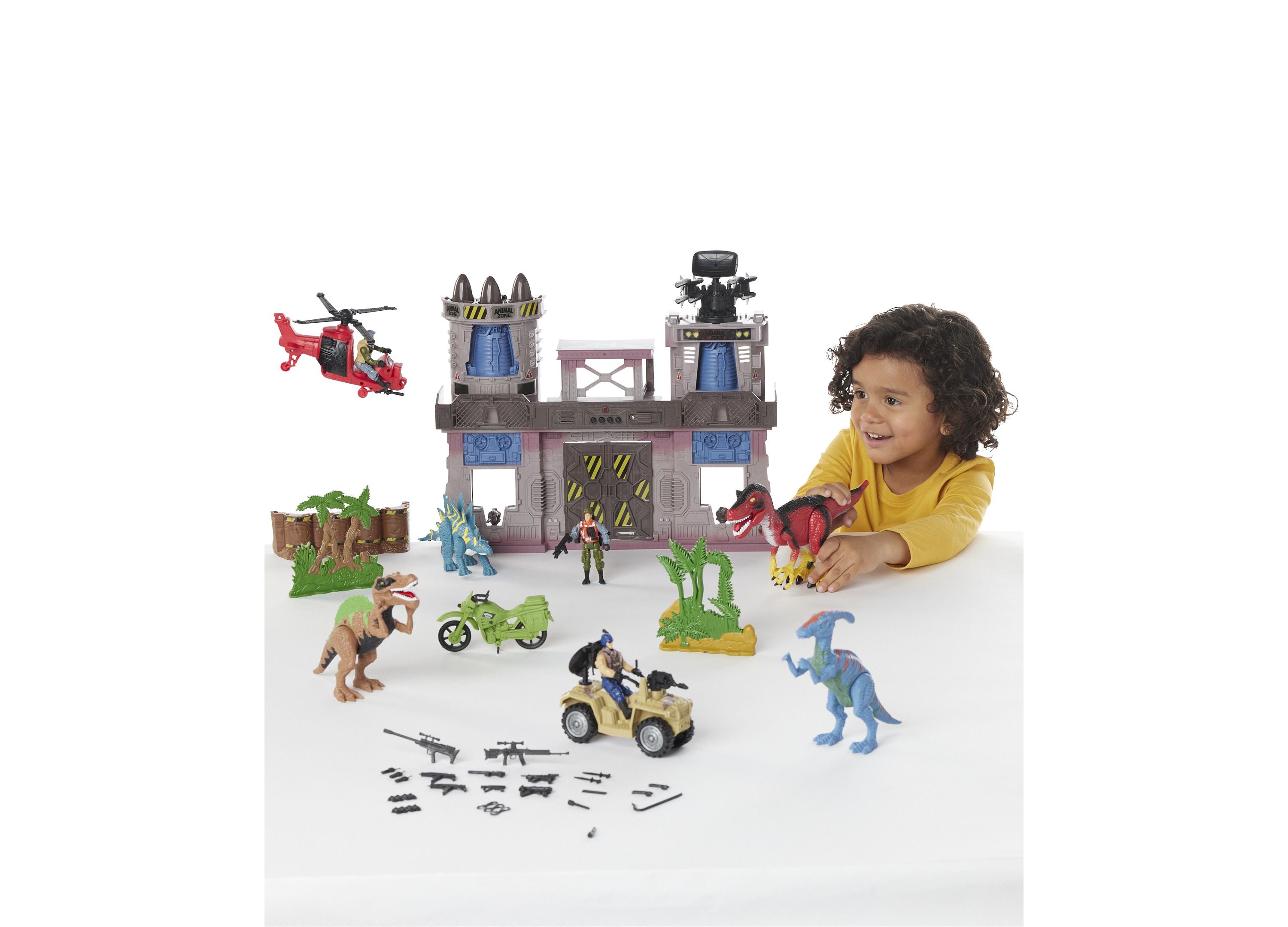 Toys R Us Animal Zone Dino Fortress Playset with Light and Sound Effec –  Toys