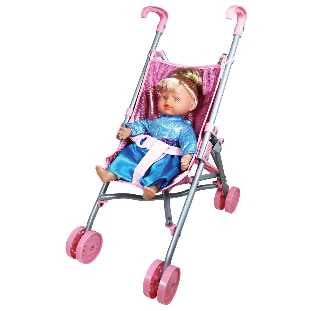 Lissi 12 inch Princess Ella Doll with Foldable Stroller Set for Kids A Toys R Us