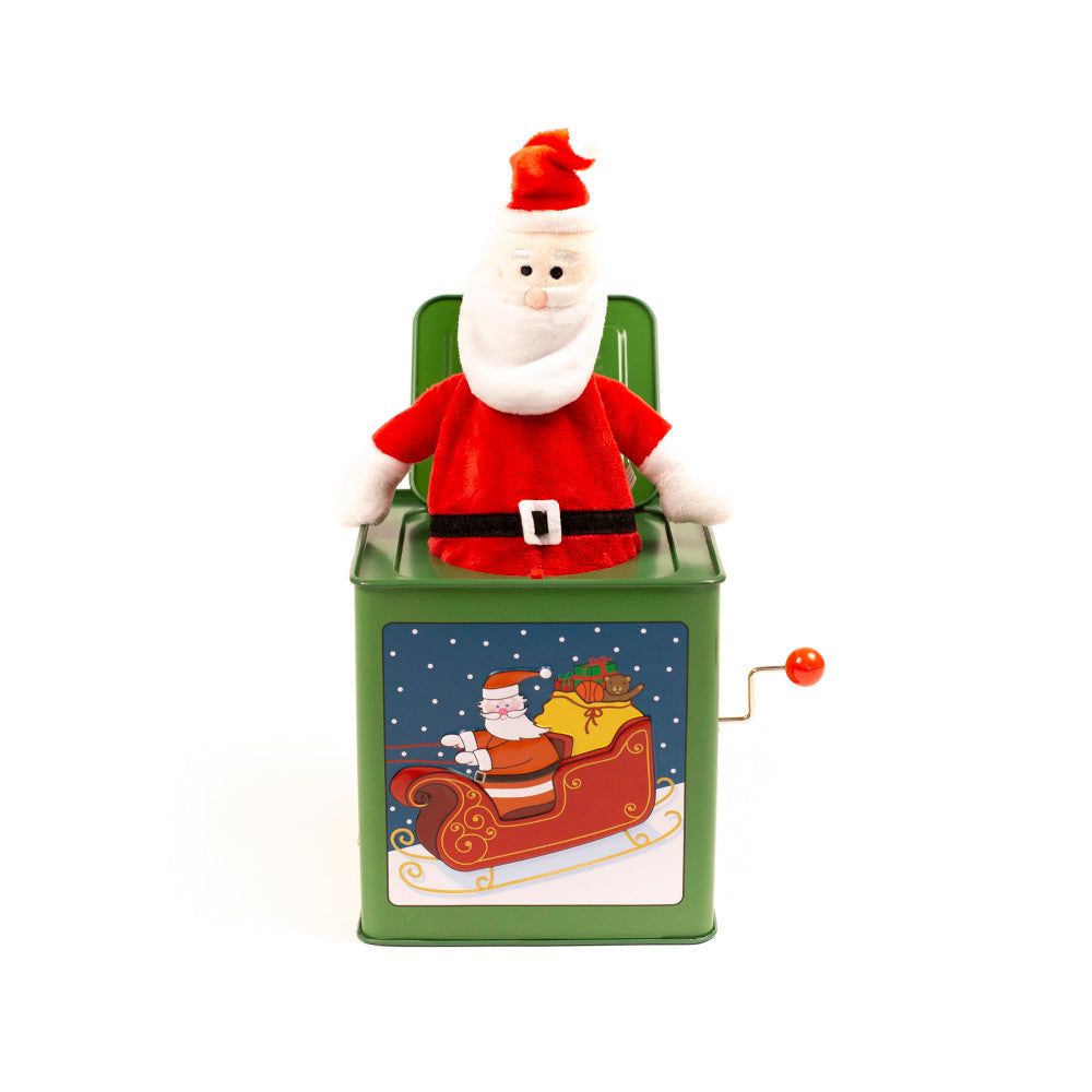 Jack Rabbit Creations - Santa Themed Jack in The Box Toy - Holiday 