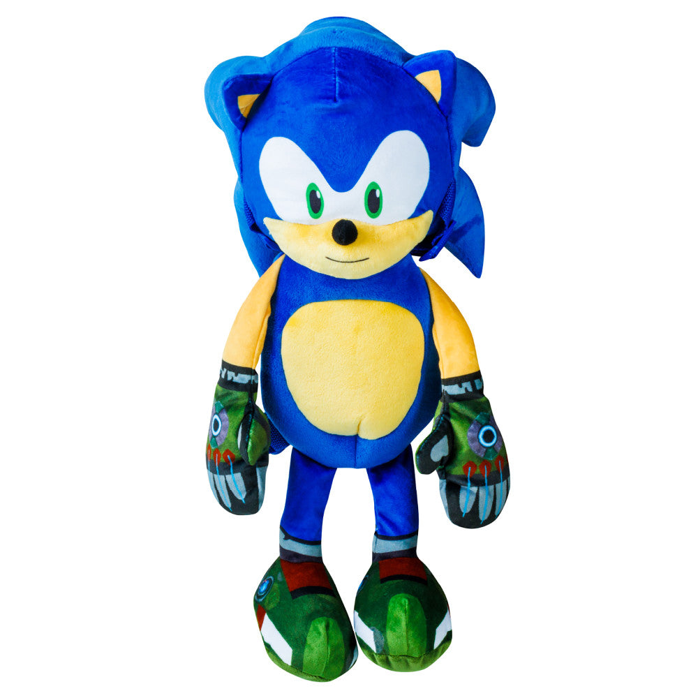 Sonic Prime 11 inch Plush Kid s Backpack Netflix Series Licensed Bag Multicolor Kids Unisex