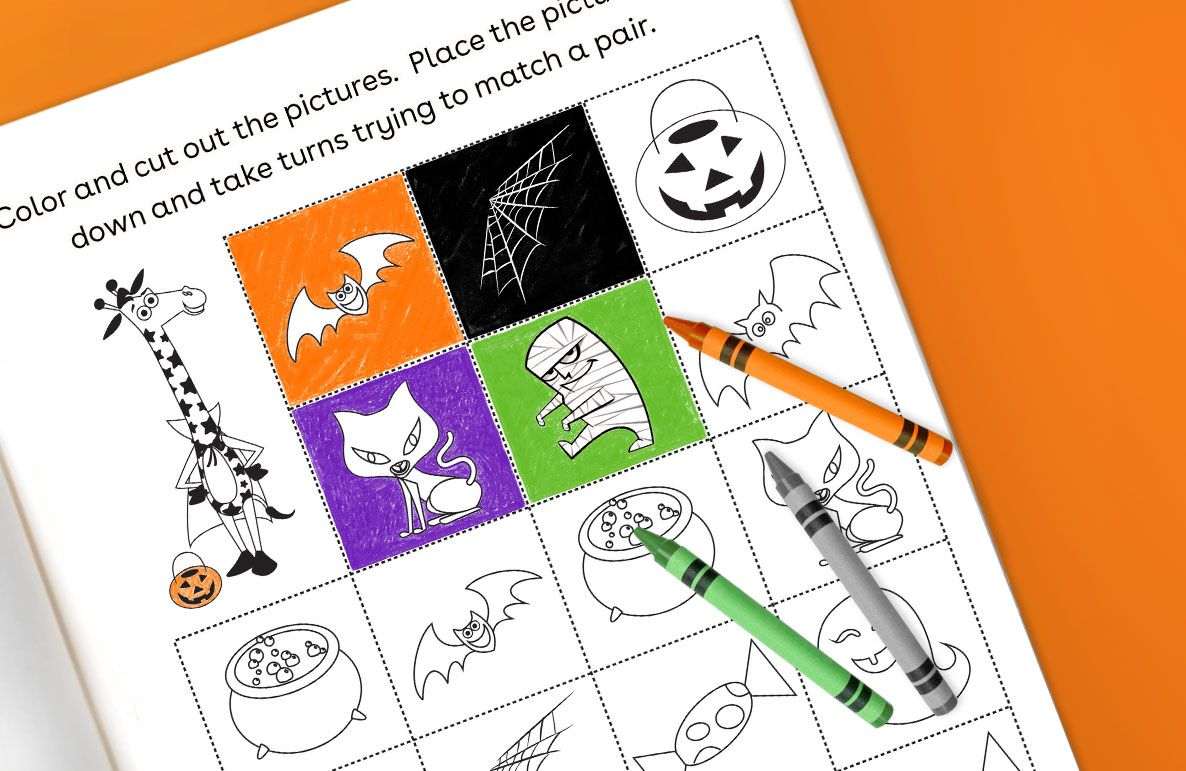 Monstrously Fun Halloween Memory Game