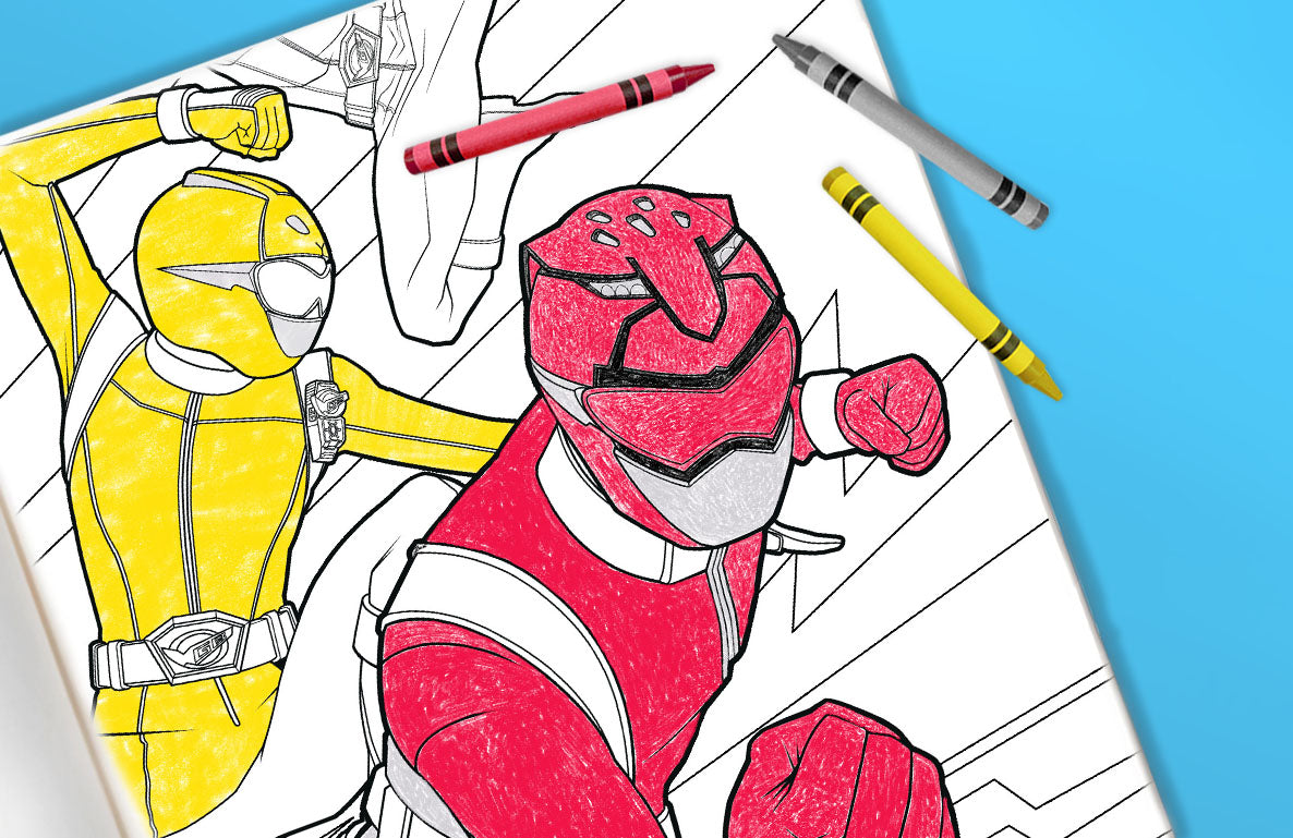 Power Rangers Coloring Sheets