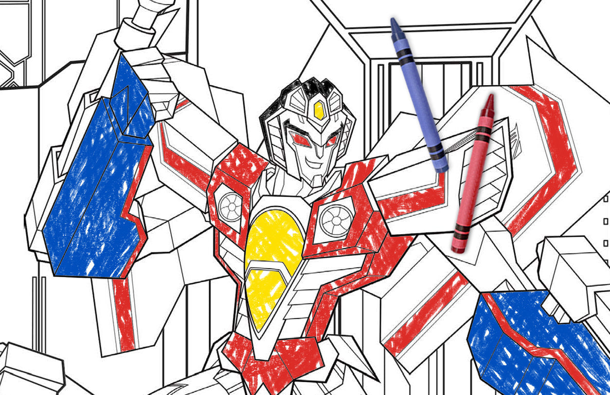 Transformers Coloring Action