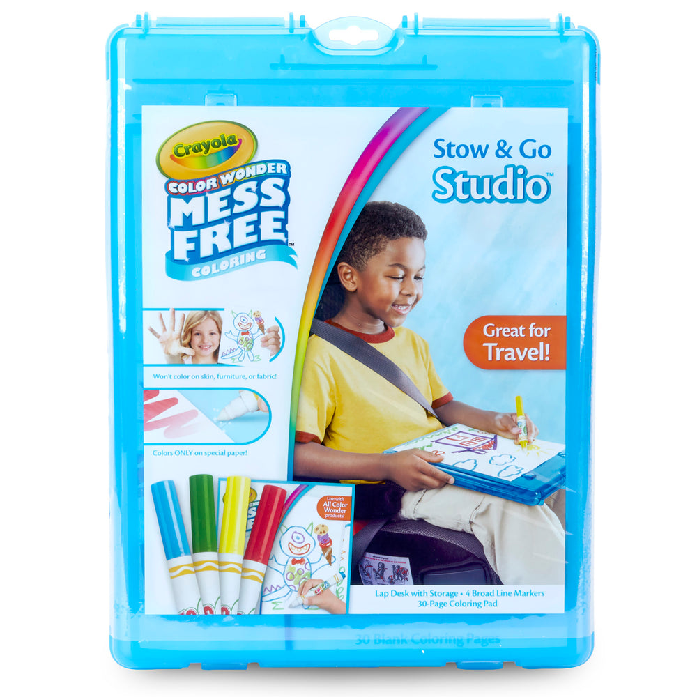 Crayola Color Wonder Mess Free Stow & Go Studio Travel Kit