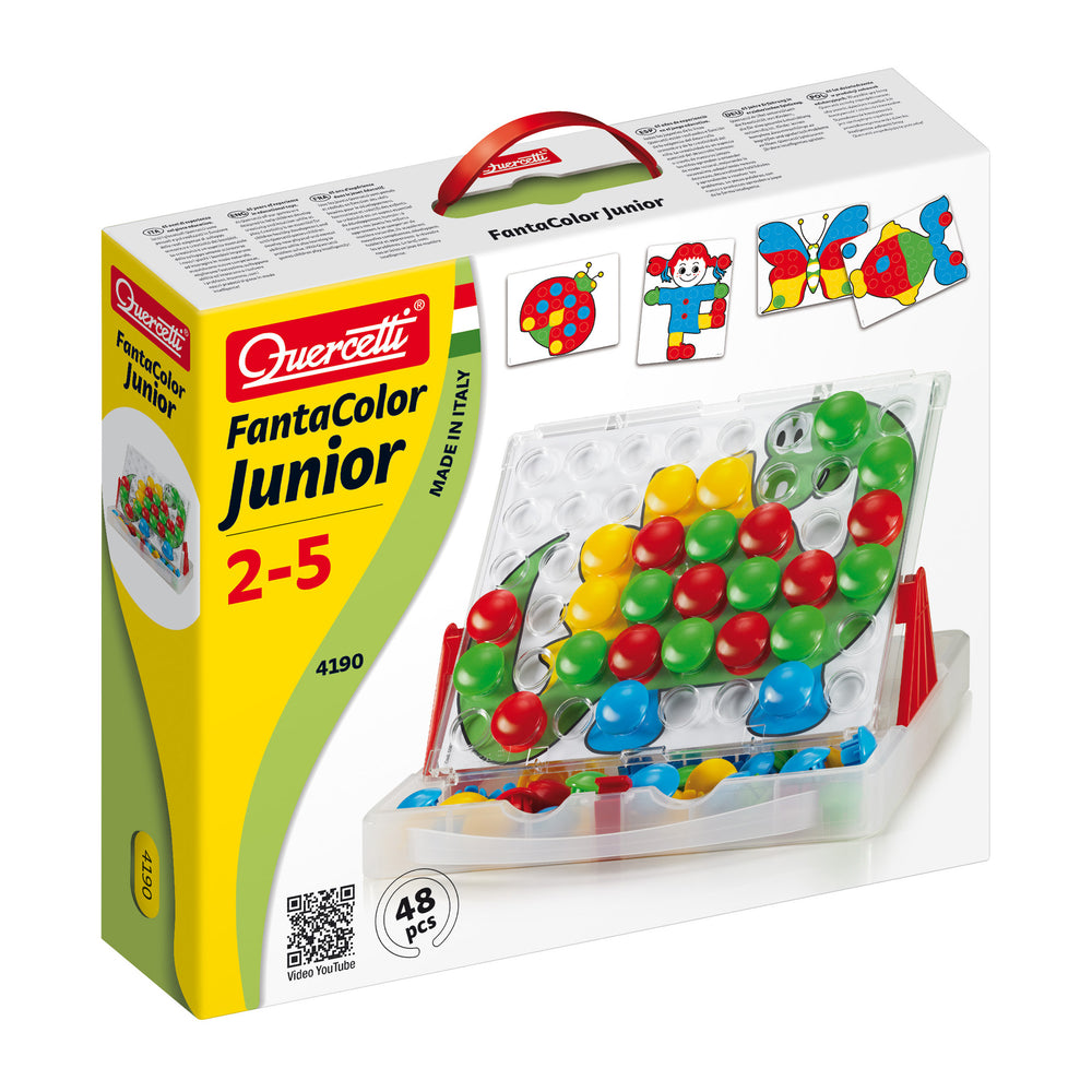 Quercetti FantaColor Junior Mosaic Pegboard Art Set