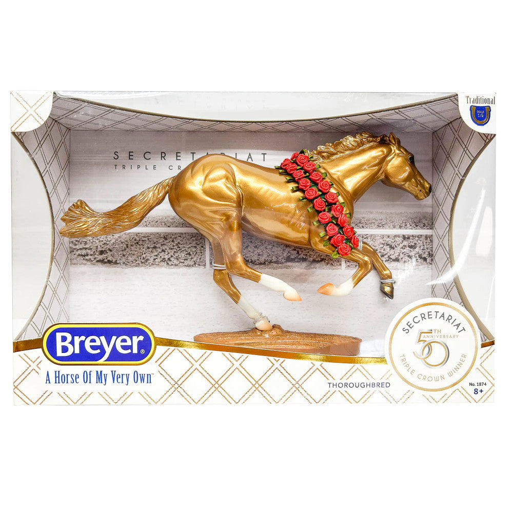 Breyer Traditional Series 1:9 Scale Collectible - Gold Secretariat 50th Anniversary Model