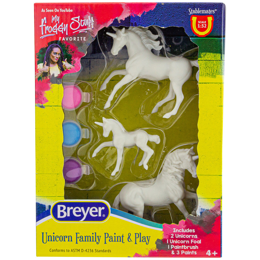 Breyer Stablemates Unicorn Family Paint Set - 1:32 Scale Model Kit