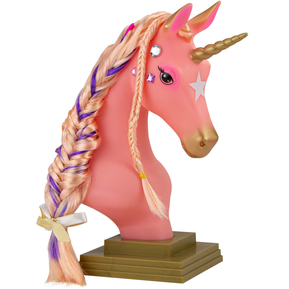 Breyer Mane Beauty Unicorn Styling Head - Stardust with Pink Mane