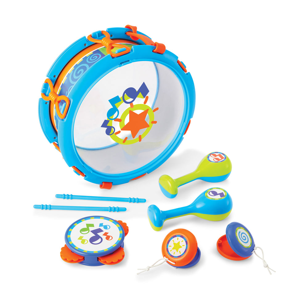 Kidoozie My First Drum Set - Complete Percussion Learning Kit