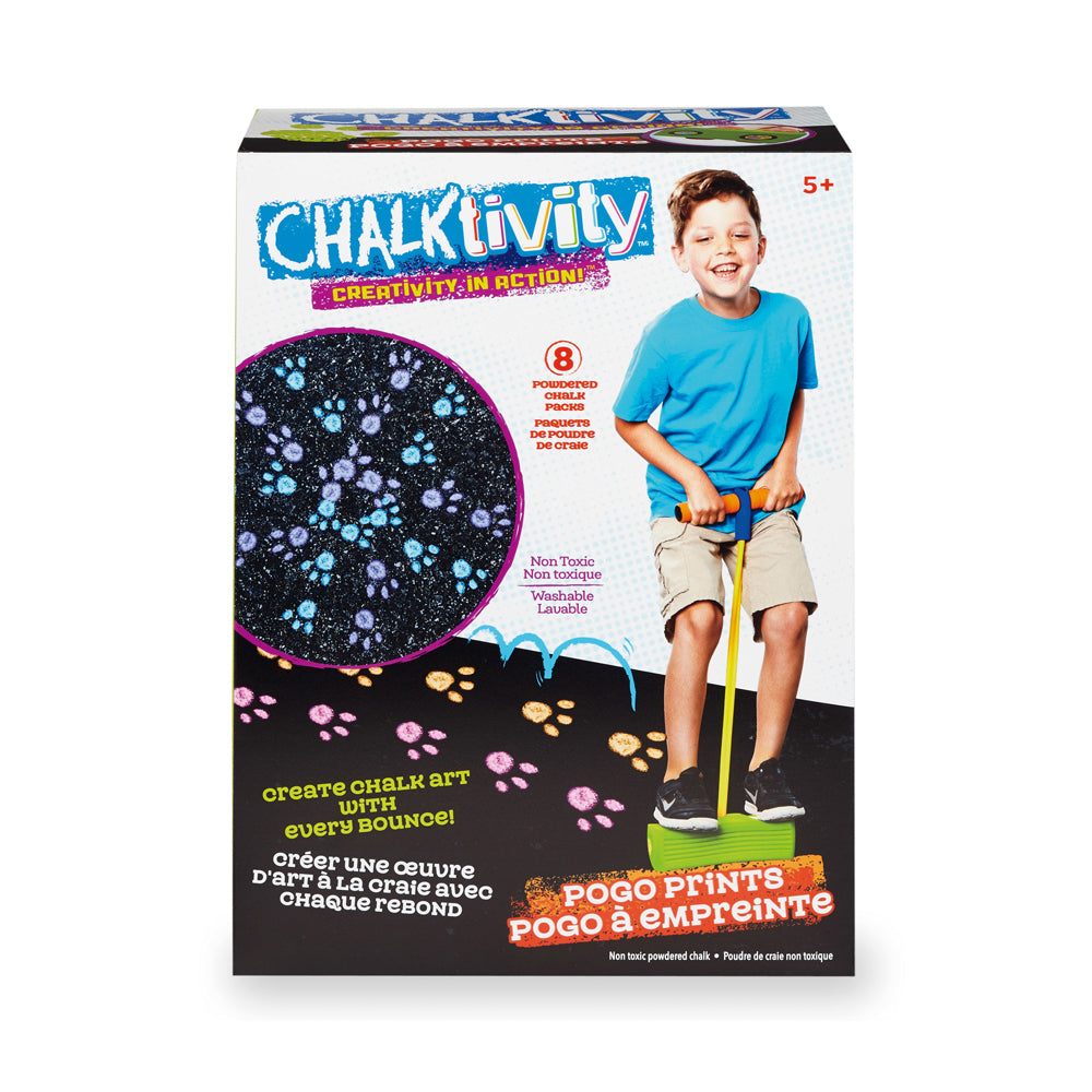 Chalktivity Pogo Prints Interactive Chalk-Paw Pogo Jumper