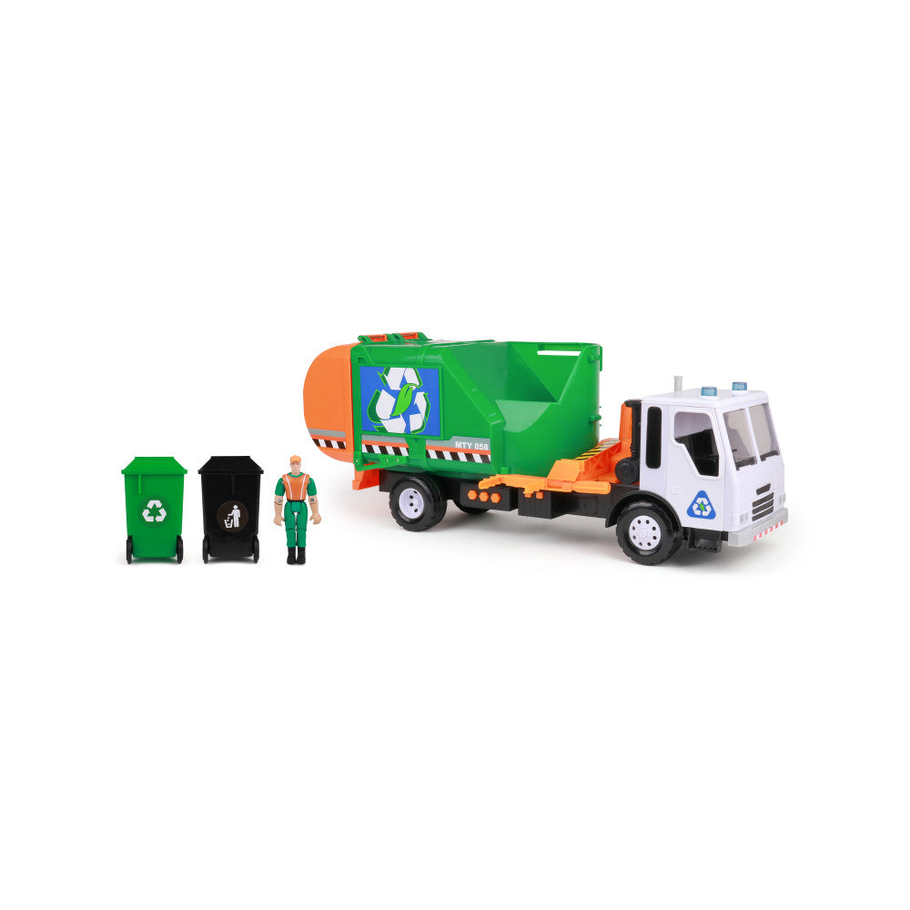 Funrise Mighty Fleet Titans 24" Eco-Friendly Garbage Truck Toy with Lights and Sounds