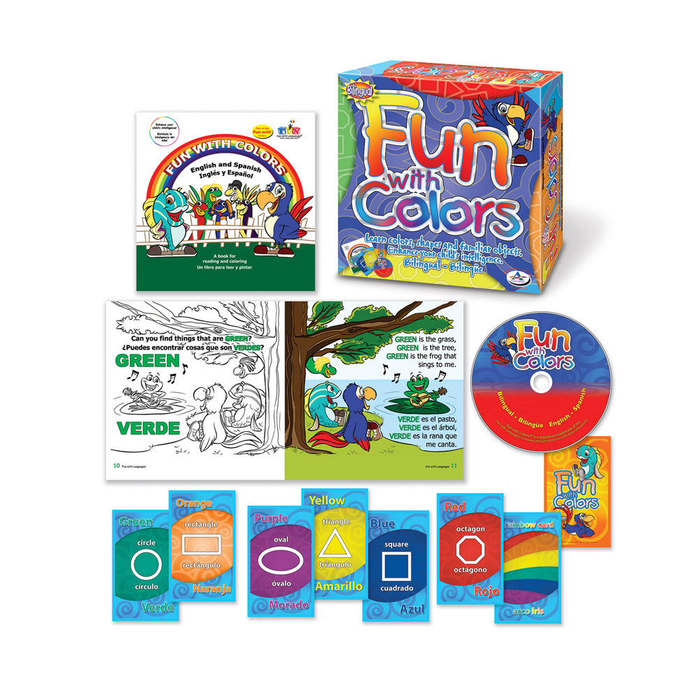 Talicor Fun with Colors Educational Game Set - Bilingual Learning Kit