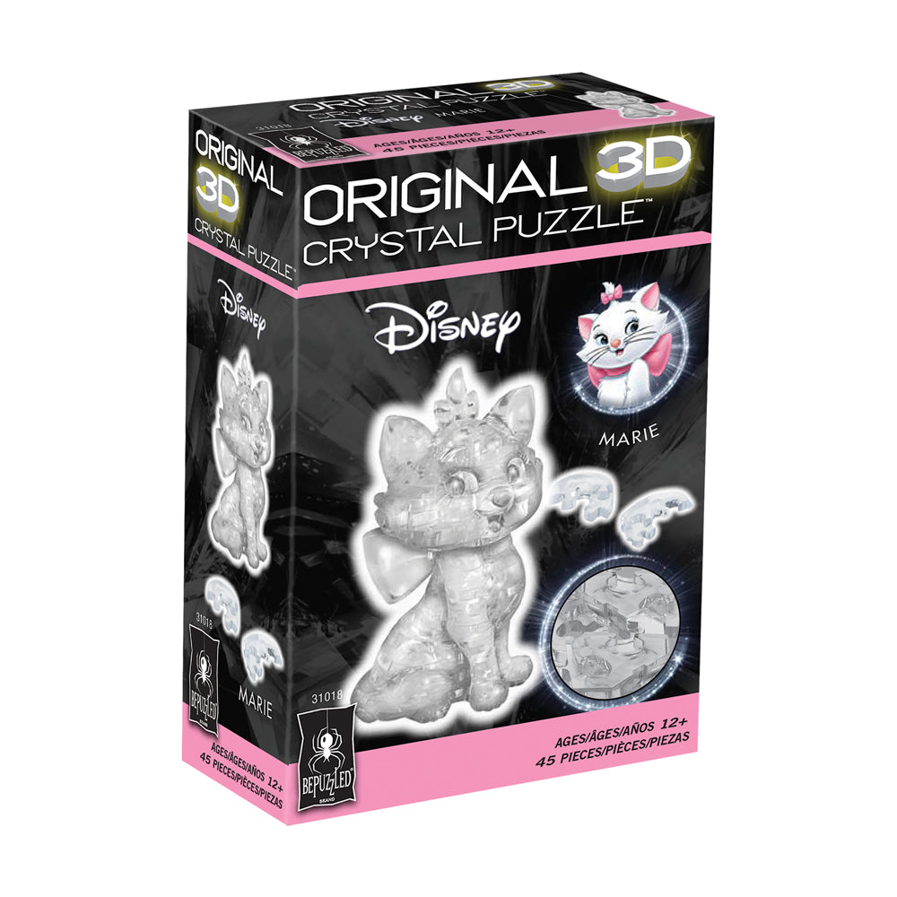 BePuzzled Disney Marie 3D Crystal Puzzle - 45 Pieces