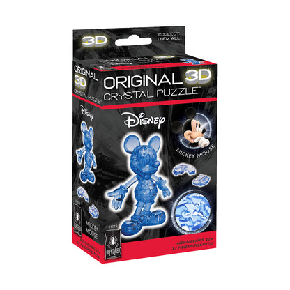 BePuzzled Disney Mickey Mouse 3D Crystal Puzzle - Dark Blue, 37 Pieces