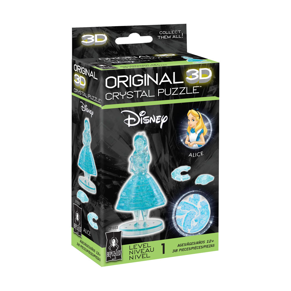 BePuzzled Disney Alice 3D Crystal Puzzle - 38 pcs