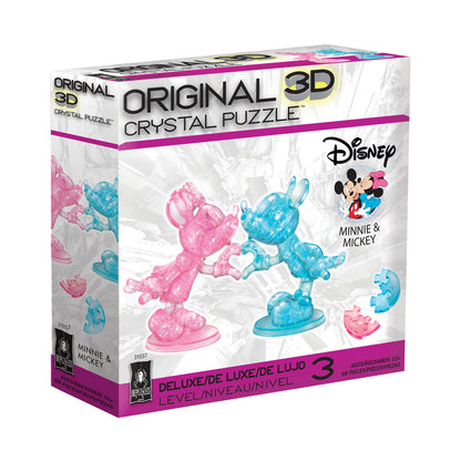 BePuzzled Disney Minnie & Mickey 3D Crystal Puzzle - 68 pcs