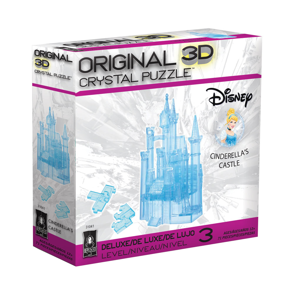 BePuzzled Disney Cinderella's Castle 3D Crystal Puzzle - 71 pcs