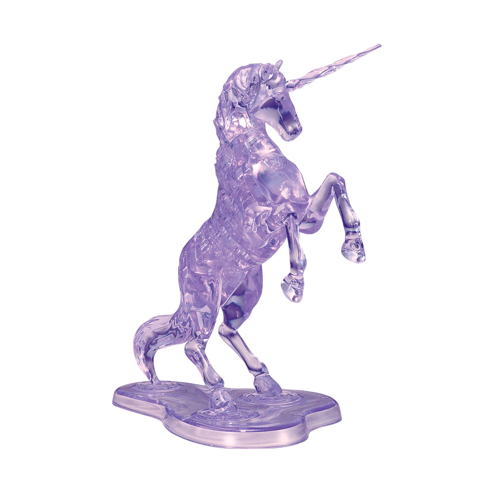 BePuzzled Purple Unicorn Deluxe 3D Crystal Puzzle - 44 pc