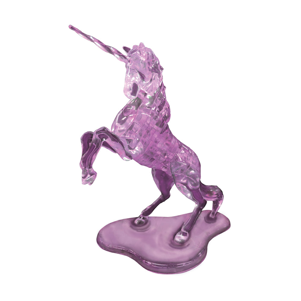 BePuzzled Purple Unicorn Deluxe 3D Crystal Puzzle - 44 pc