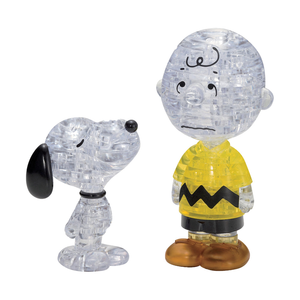 BePuzzled Peanuts Snoopy & Charlie Brown 3D Crystal Puzzle - 77 pcs