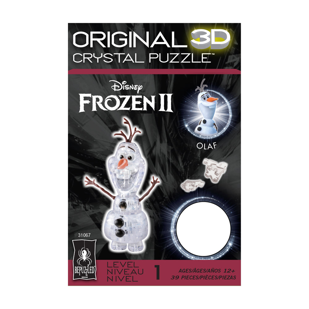 BePuzzled Disney Frozen II Olaf 3D Crystal Puzzle - 39 pcs