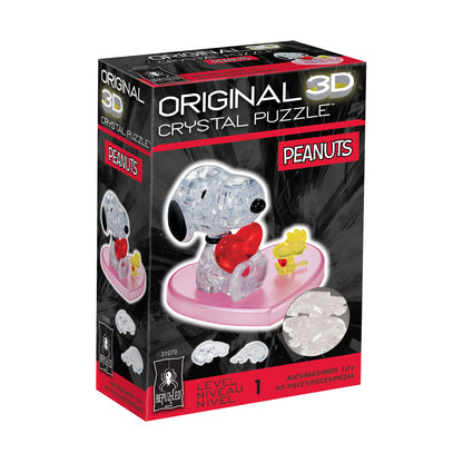 BePuzzled Peanuts Snoopy and Woodstock 3D Crystal Puzzle - 35 pc