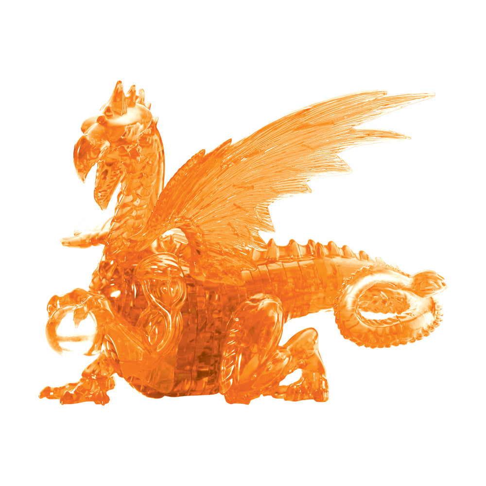 BePuzzled Orange Dragon Deluxe 3D Crystal Puzzle - 56 Pieces