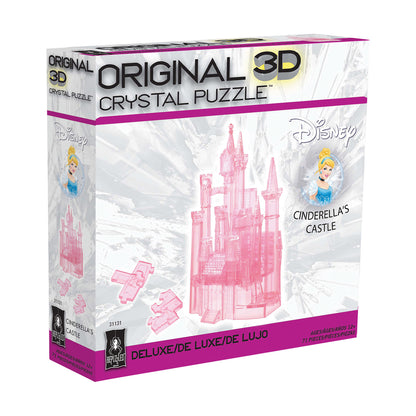 3D Crystal Puzzle - Disney Cinderella's Castle (Pink): 71 Pcs