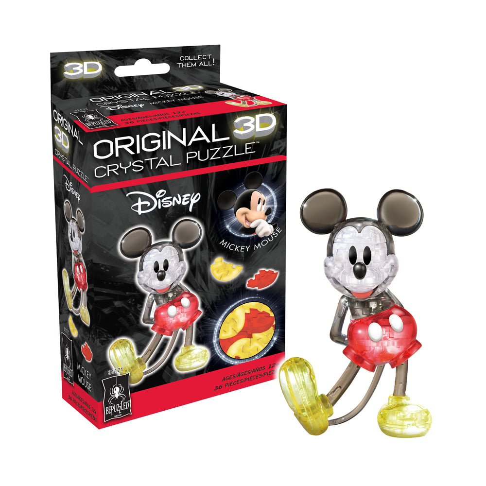 BePuzzled Disney Mickey Mouse 3D Crystal Puzzle - 36 pcs