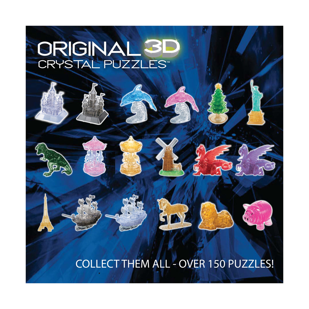 3D Crystal Puzzle - Triceratops & Baby: 61 Pcs