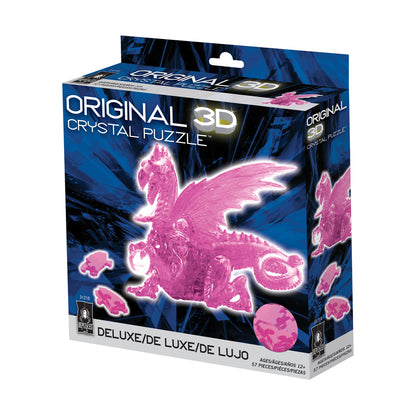 BePuzzled Pink Dragon 3D Crystal Puzzle - 57 pcs