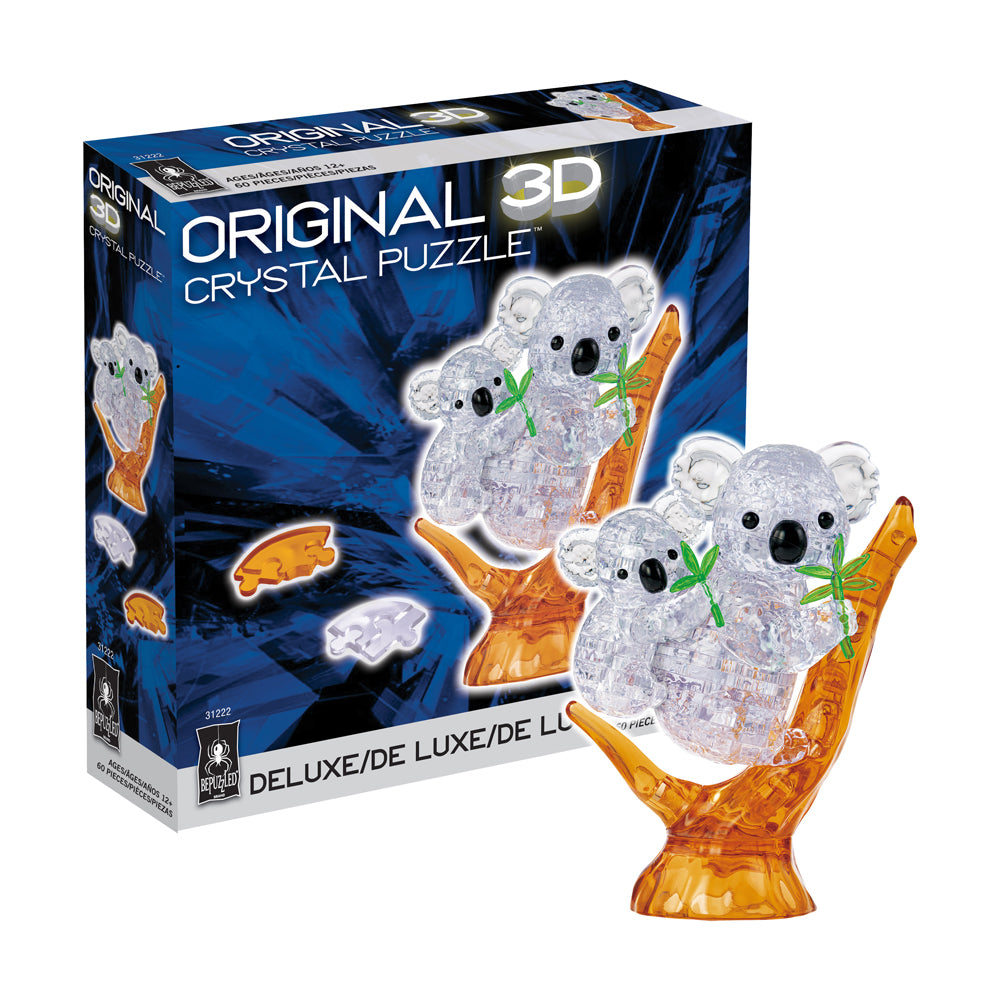 BePuzzled 3D Crystal Koala and Baby Puzzle - 60 Pieces