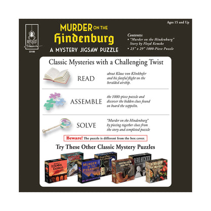 Murder on the Hindenburg 1000-Piece Classic Mystery Jigsaw Puzzle