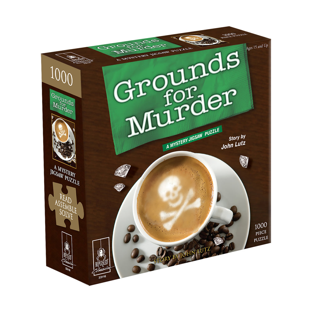 BePuzzled Grounds for Murder Mystery Jigsaw Puzzle - 1000 pc