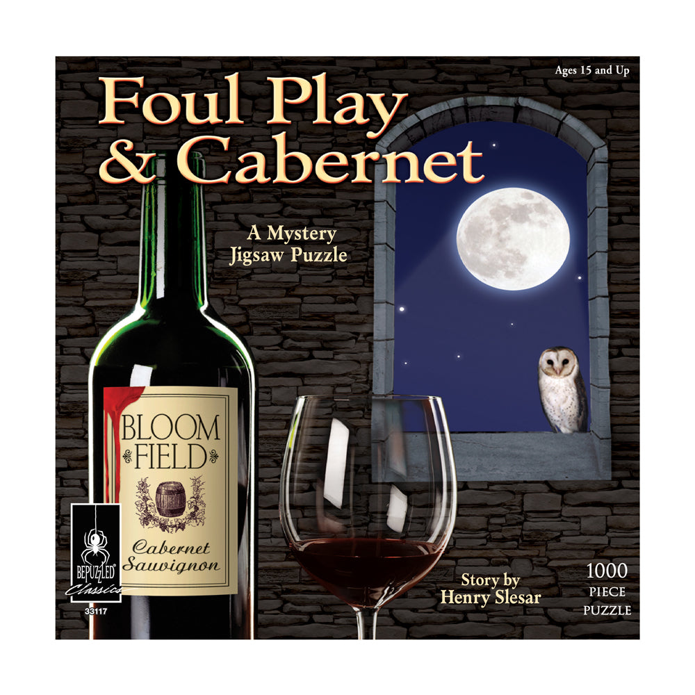 BePuzzled Foul Play & Cabernet Mystery Jigsaw Puzzle - 1000 pc