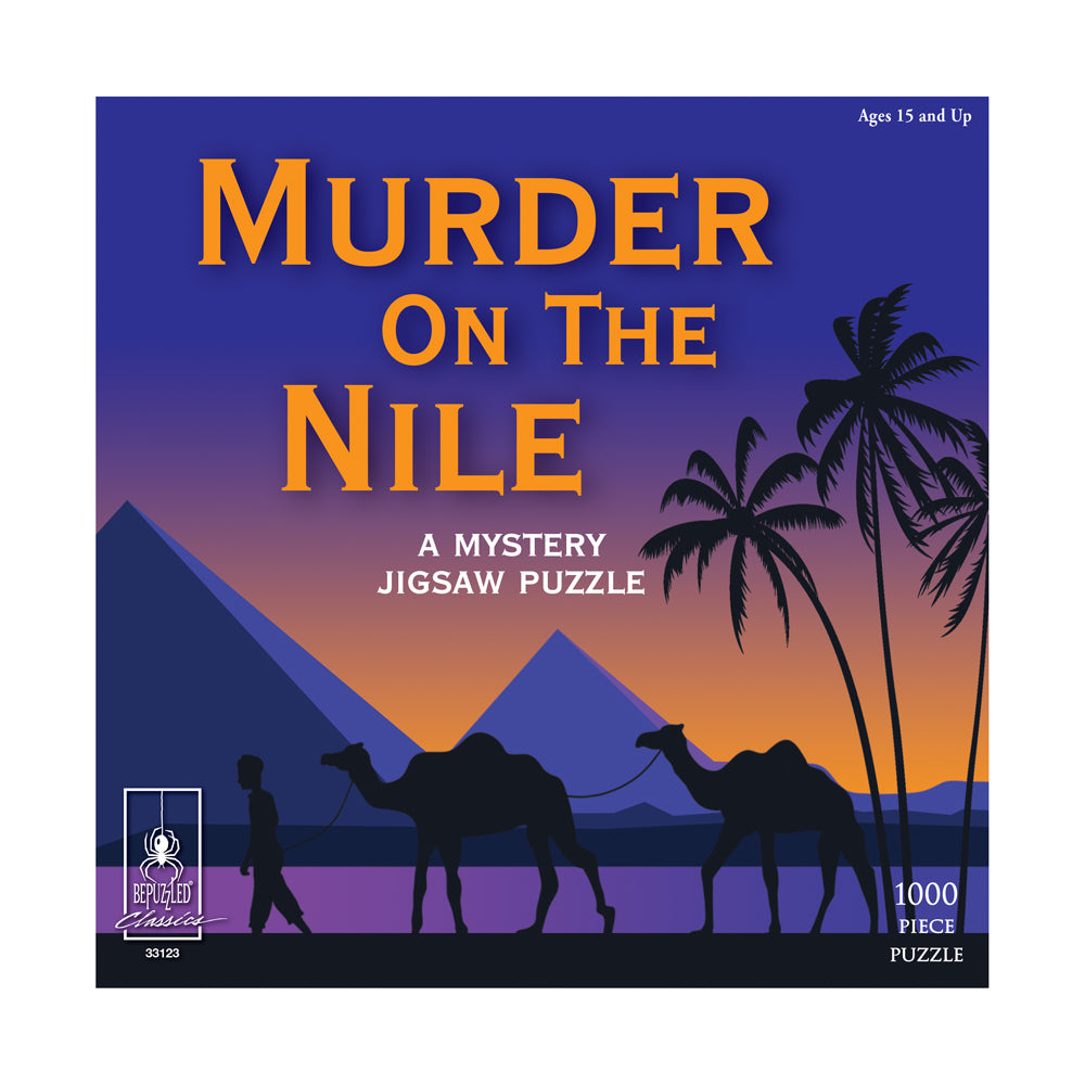 University Games Murder by the Pyramids Mystery Jigsaw Puzzle - 1000 pc