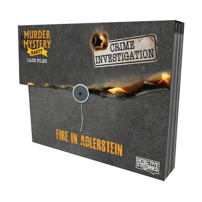 Murder Mystery Party Case Files: Fire in Adlerstein Investigation Game