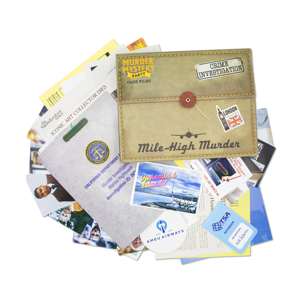 Murder Mystery Party Case Files: Mile-High Murder Interactive Game