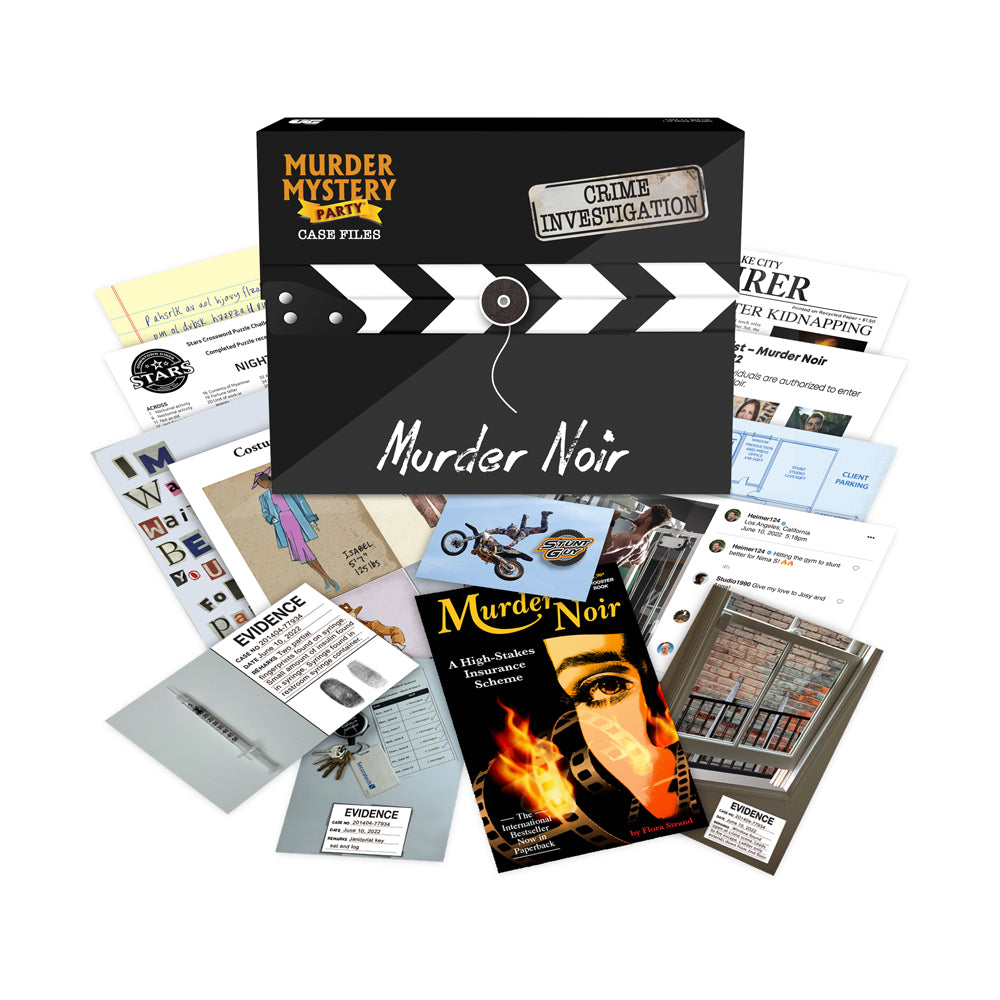 Murder Mystery Party Case Files: Murder Noir Detective Game