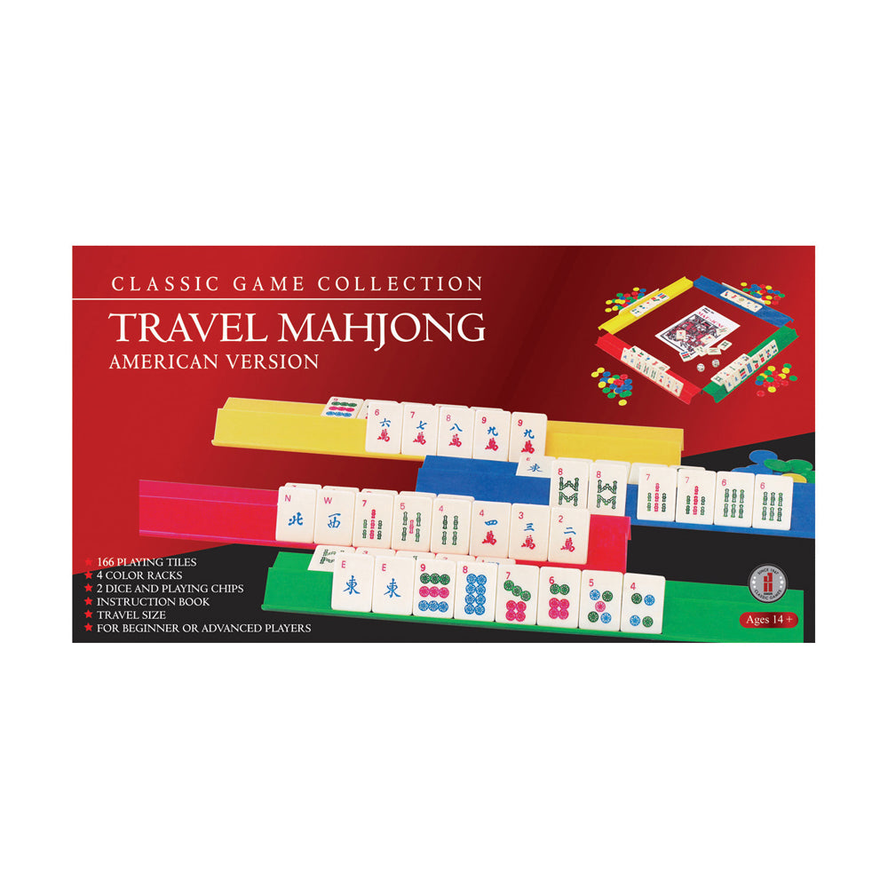 Travel MahJong American Version - Portable Tile Game Set