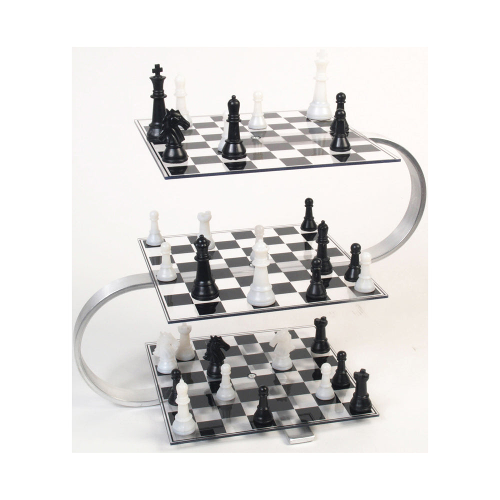 Strato Chess 3-Level Aluminum Edition Board Game