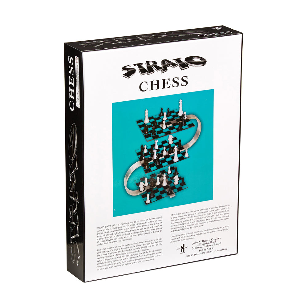 Strato Chess 3-Level Aluminum Edition Board Game – Toys