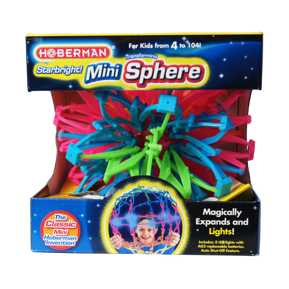 Hoberman Mini Sphere Starbright - Interactive Expanding Toy