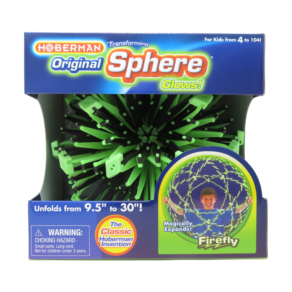 Hoberman Original Sphere - Firefly Glow Expanding Toy – Toys