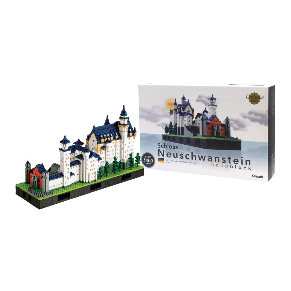 Nanoblock Deluxe Schloss Neuschwanstein Castle Building Set - 5800 Pieces