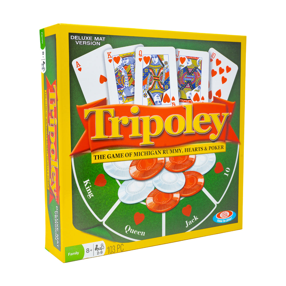 Tripoley Deluxe Edition Felt Mat Card & Chip Game