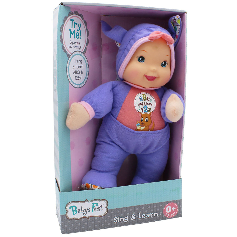 Baby's First Sing & Learn Purple Kangaroo - Interactive Doll