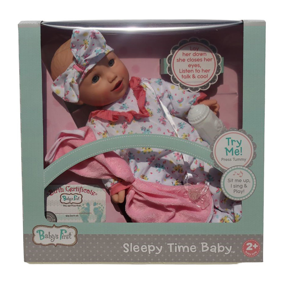 Goldberger 16" Sleepy Time Baby Doll with Unicorn PJs and Accessories