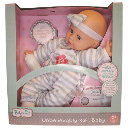 Goldberger Baby's First 19-inch Soft Body Stripes Doll